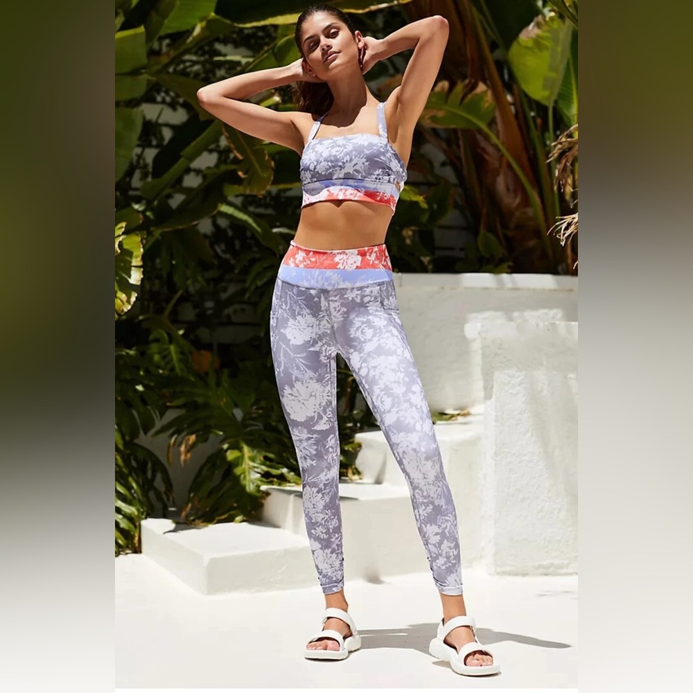 FP Movement by Free People Floral  Set - Lavender and Coral